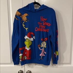 Blue Grinch Christmas Sweater